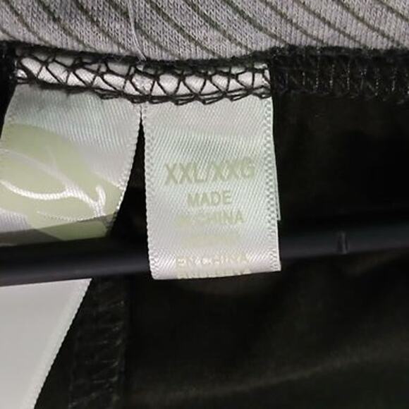 Ladies Green Tea XXL cotton/poly/spandex black skort pockets comfort side notch - Picture 3 of 11
